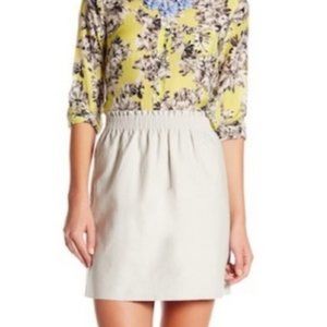 J.Crew Factory linen-cotton sidewalk mini skirt
